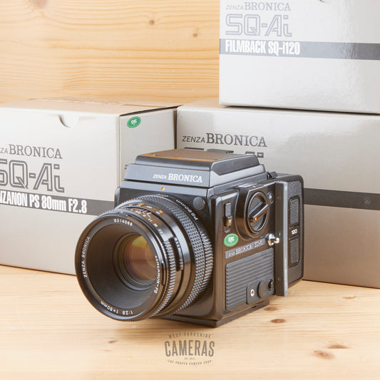 Bronica SQ-Ai w/ 80mm f/2.8 and WLF Boxed Exc