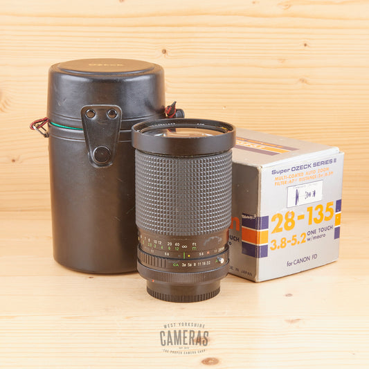 Canon FD fit Super Ozeck 28-135mm f/3.8-5.2 Exc Boxed