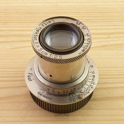 Leica LTM 5cm f/2.5 Hektor Nickel Exc