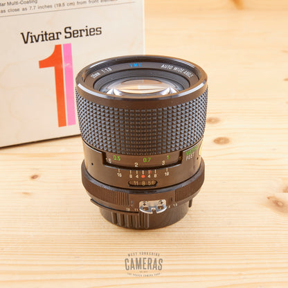 Nikon Ai fit Vivitar 28mm f/1.9 Series 1 VMC Avg Boxed