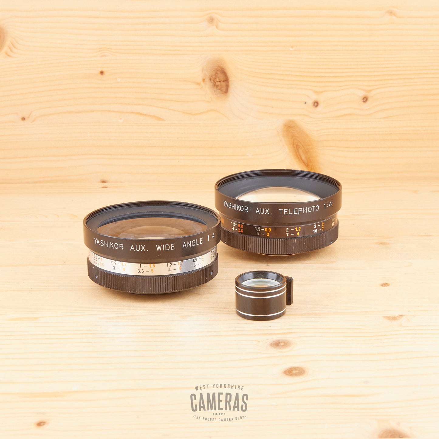 Yashica Aux Wide and Tele Lenses for Electro Cameras Avg