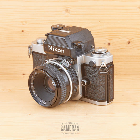 Nikon F2AS Chrome [Last Batch] w/ 50mm f/2 Exc