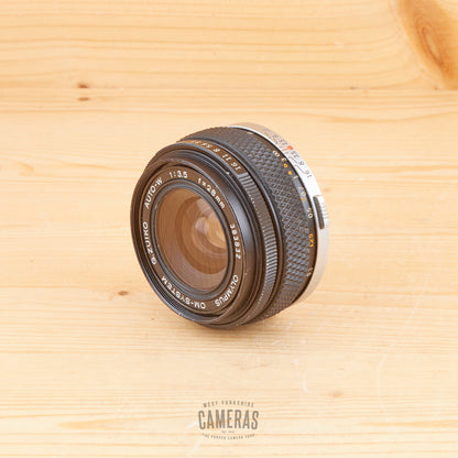 Olympus OM 28mm f/3.5 Black Ring Avg