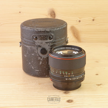Canon FD 50mm f/1.2 L Avg in Case
