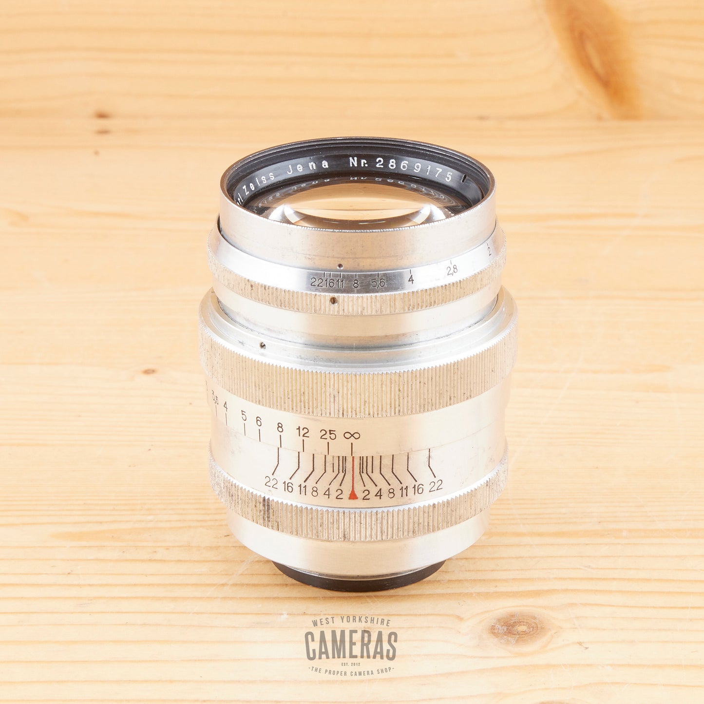 LTM fit Carl Zeiss Jena 8.5cm f/2 Sonnar T Chrome Avg