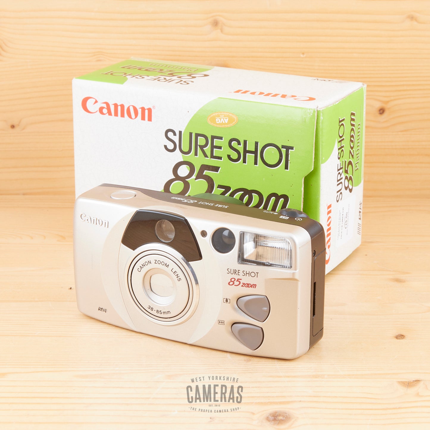 Canon Sure Shot 85 Zoom Platinum Avg Boxed