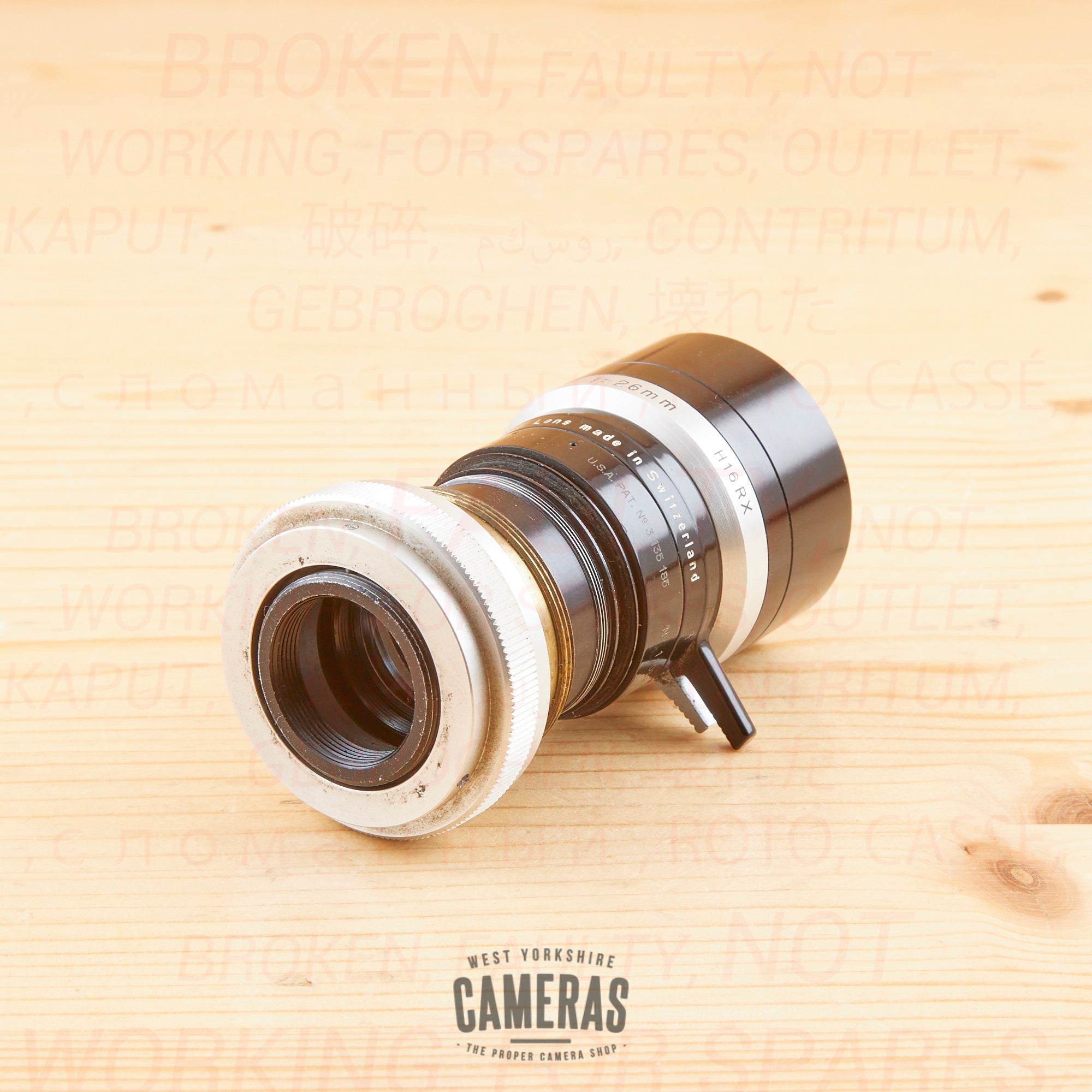 OUTLET] Kern 26mm f/1.1 Macro Switar H16RX – West Yorkshire Cameras