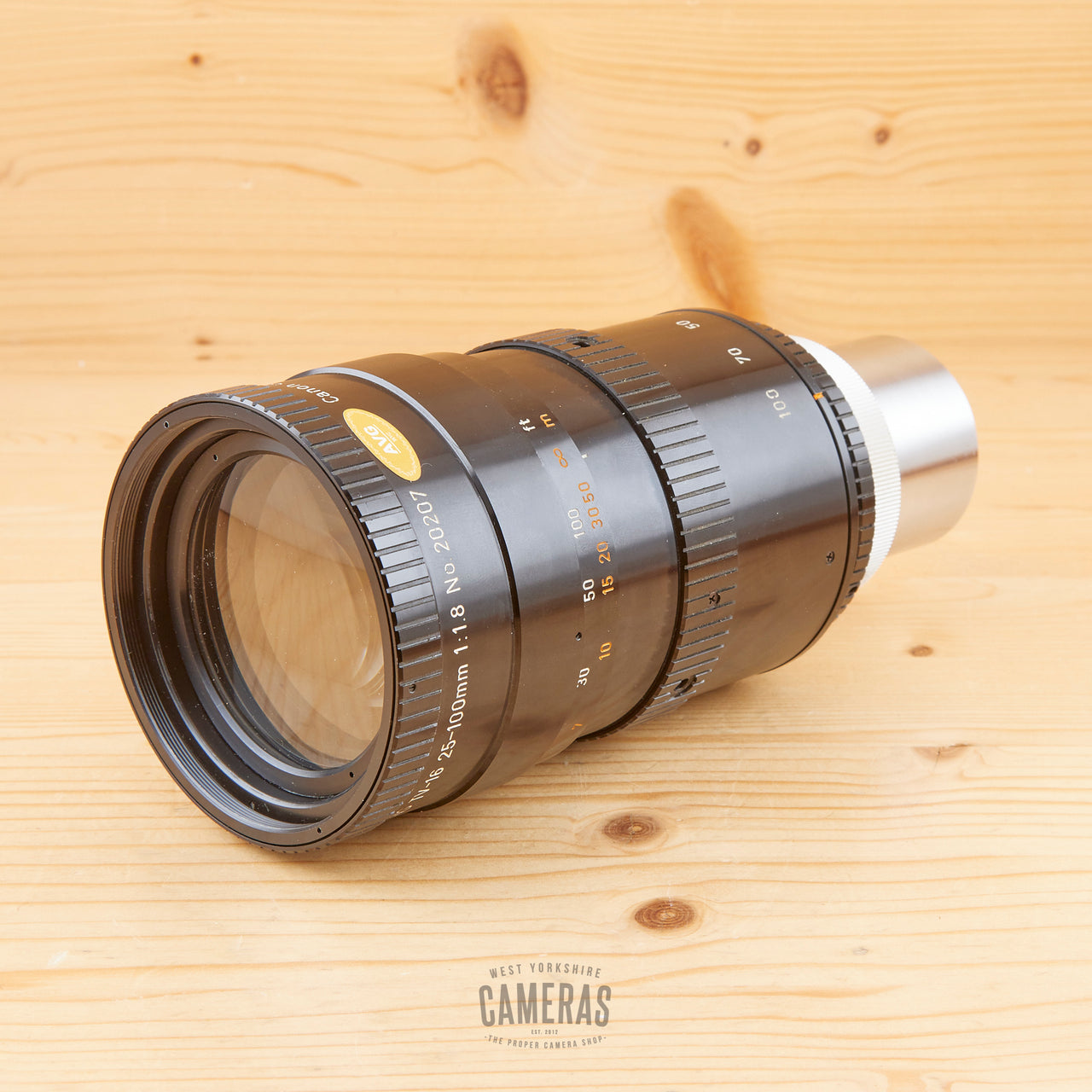 C-Mount Canon 25-100mm f/1.8 TV Lens Avg in Case
