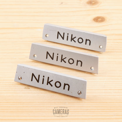 3x Nikon F Nameplates Exc