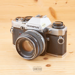 Olympus OM-10 w/ 50mm f/1.8 Chrome Rim Avg