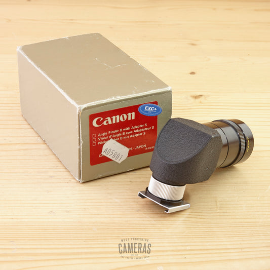 Canon Angle Finder B w/ Adapter S Exc+ Boxed