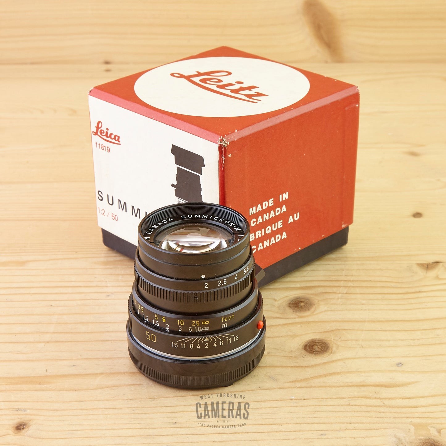 Leica-M 50mm f/2 Summicron-M V4 "Tiger Paw" Ugly Boxed