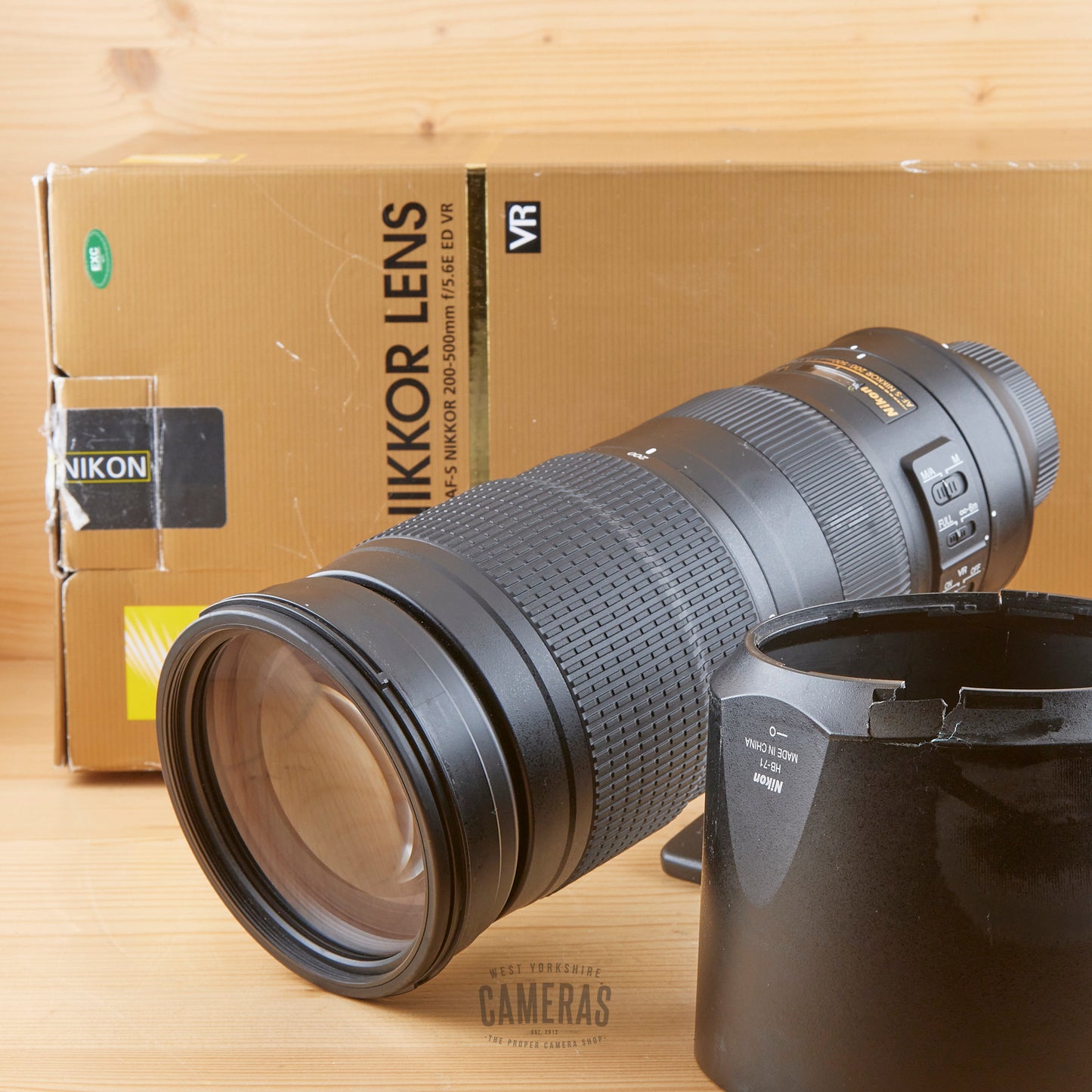 Nikon AF 200-500mm f/5.6E ED VR Exc Boxed