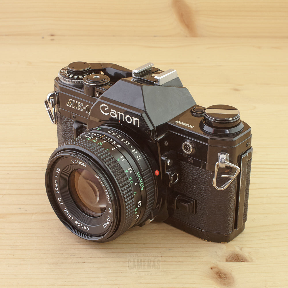Canon AE-1 Black w/ 50mm f/1.8 Avg
