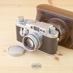 Leica IIIG w/ 5cm f/2 Summicron Exc+ in Case