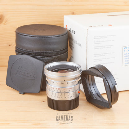 Leica-M 24mm f/2.8 Elmarit-M ASPH 11898 Chrome Exc+ Boxed