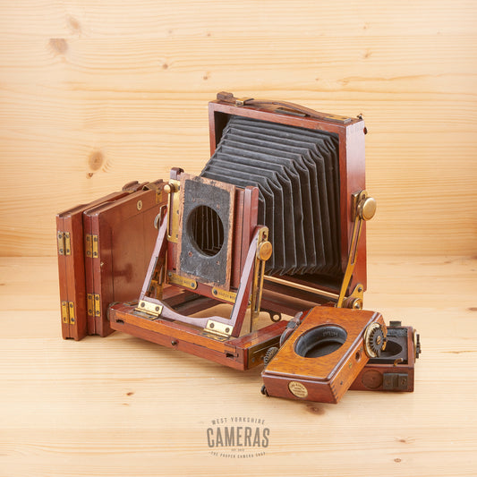 [OUTLET] Quarter Plate Unbranded Wooden Plate Camera w/ Accs