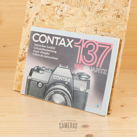 Contax 137MA Quartz Manual Exc