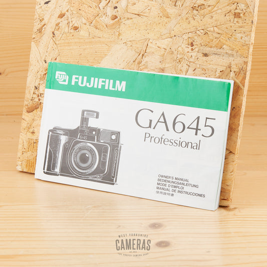 Fujifilm GA645 Professional Manual Exc