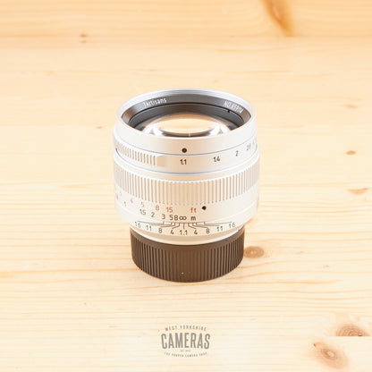 Leica-M fit 7Artisans 50mm f/1.1 Chrome Exc+ Boxed