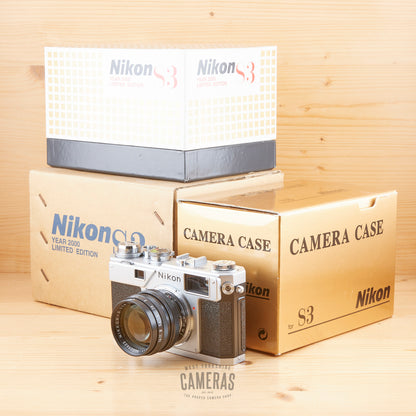 Nikon S3 Year 2000 w/ 50mm f/1.4 w/ Case Mint- Boxed