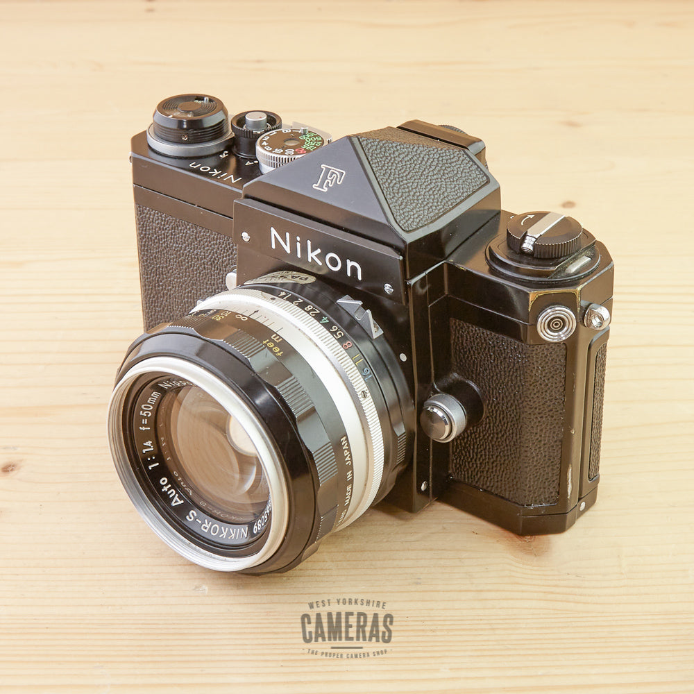 Nikon F Plain Prism Black w/ 50mm f/1.4 Exc+ Boxed