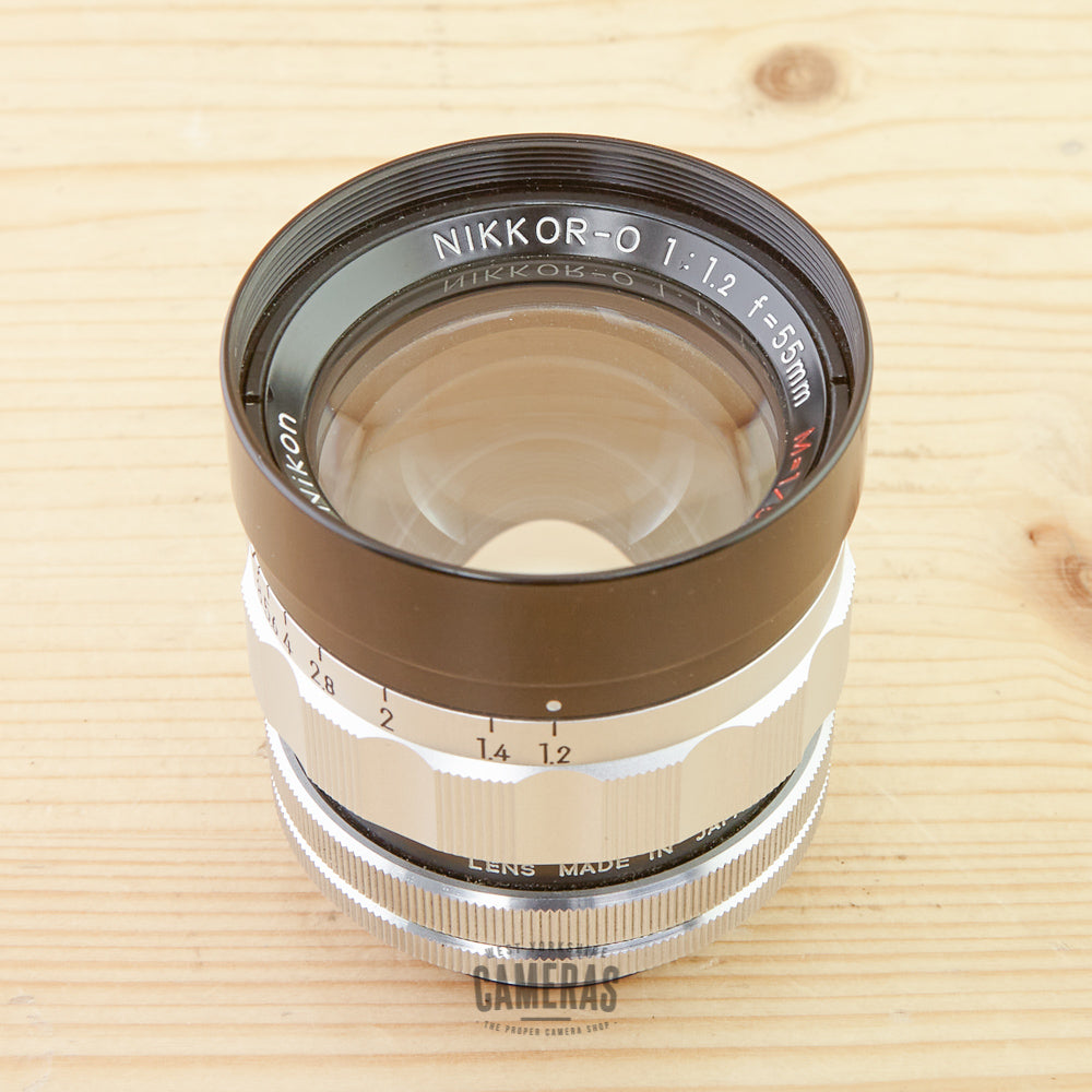Long LTM fit Nikon 55mm f/1.2 Nikkor-O M=1/5 Exc