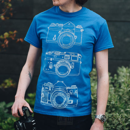 Illustrated Camera Trio T 恤 蓝色/黑色